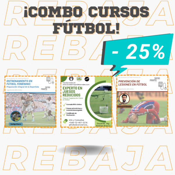 COMBO CURSOS FÚTBOL ENTRE PROFES